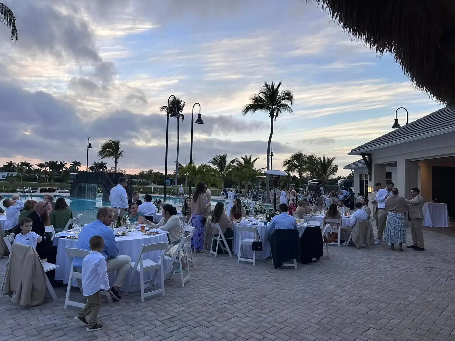 Catered buffet display set up by Raynz Catering Company in Fort Myers, FL